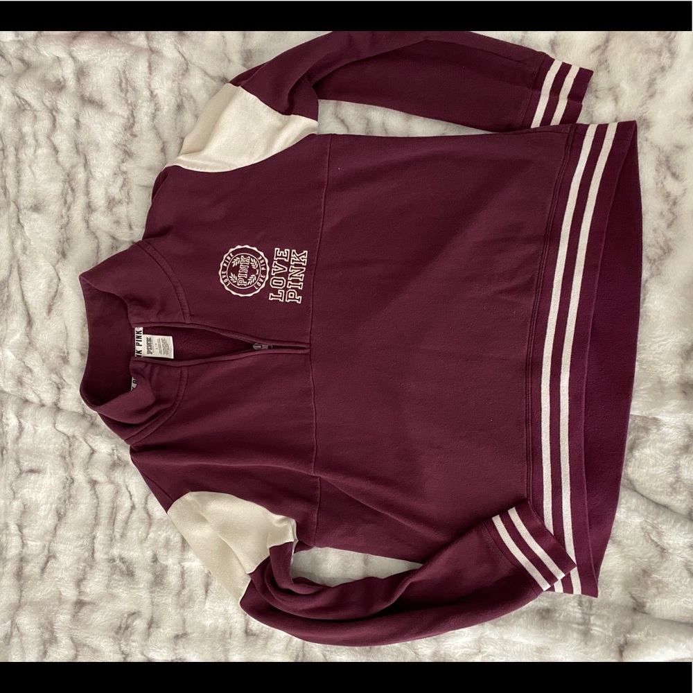 VS PINK quarter zip pullover